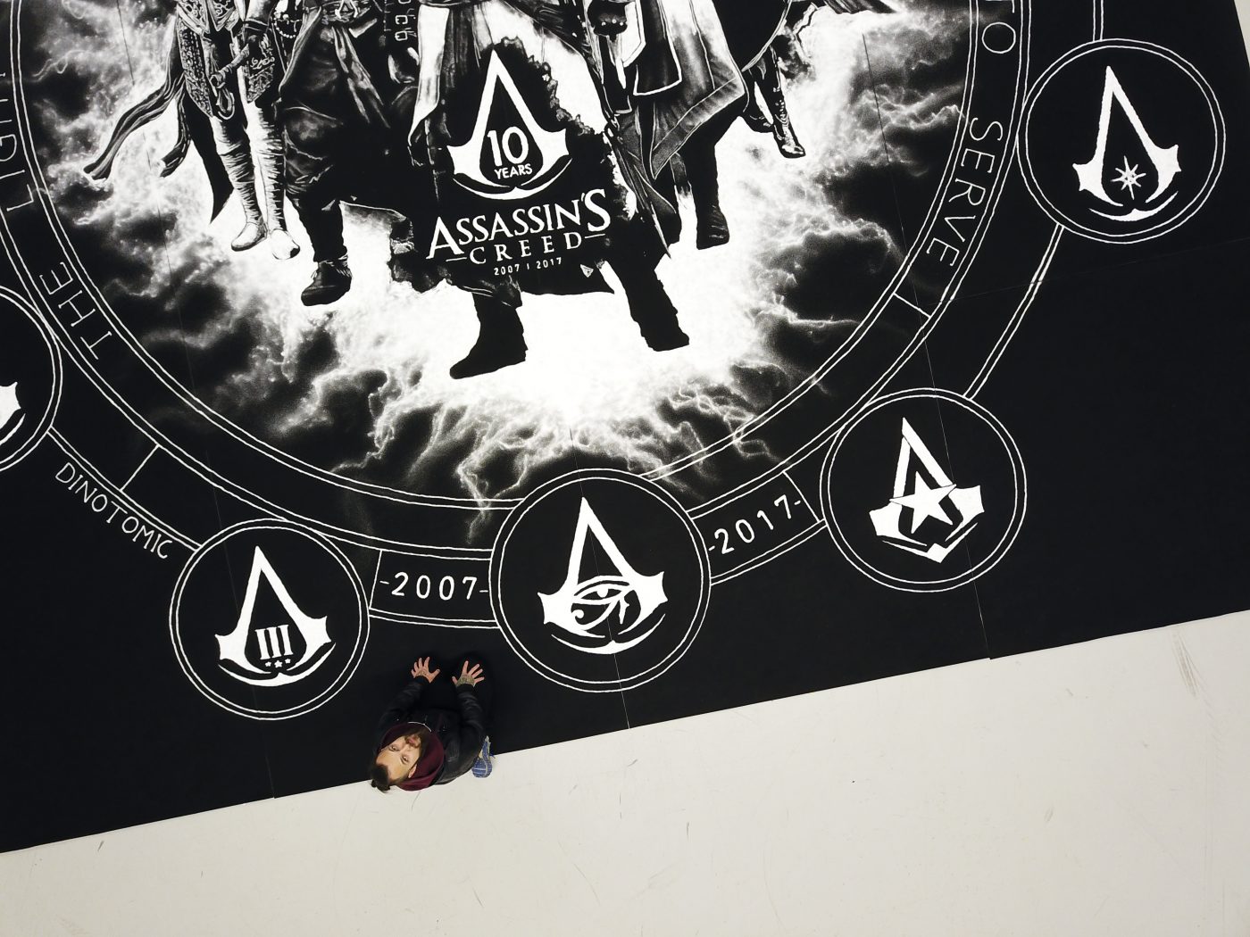 Riesiges Salzgemälde vereint 10 Jahre Assassins Creed zum Serienjubiläum 3 Assassins Creed Salzgemälde