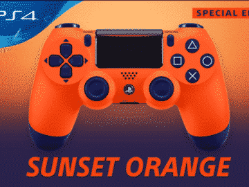 Sunset Orange Dualshock 4 PlayStation Europe