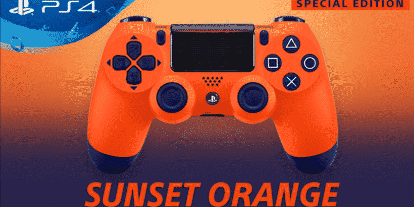 Sunset Orange Dualshock 4 PlayStation Europe