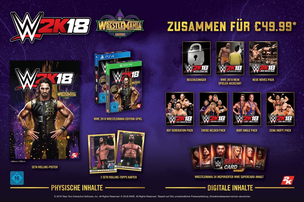 WWE2K18 WrestleMania Beautyshot GER LR