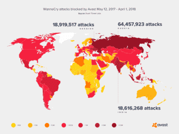 WannaCry Map