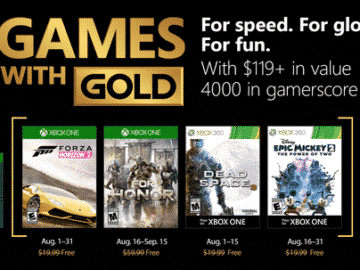 Games with Gold August Media Asset