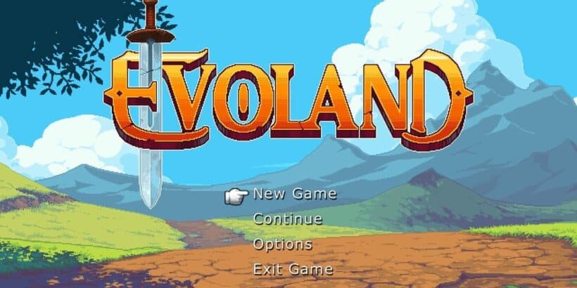 Evoland Logo Screen