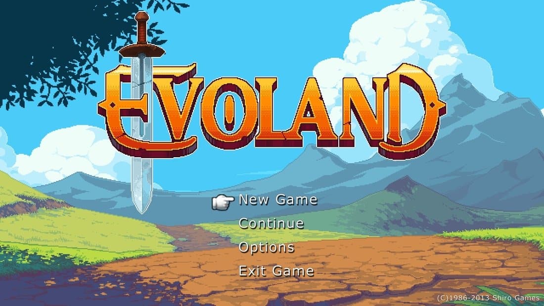 Evoland Logo Screen