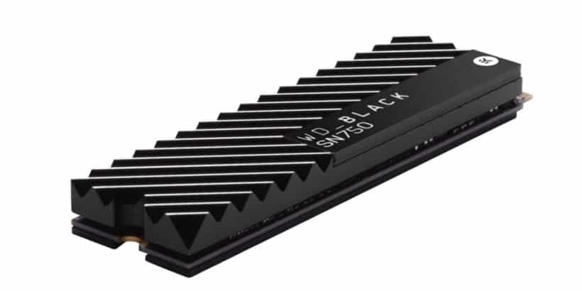 WD Black SN750 NVMe SSD mit Heatsink