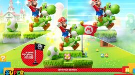 Mario und Yoshi Statue