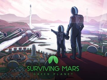 Surviving Mars Green Planet Keyart