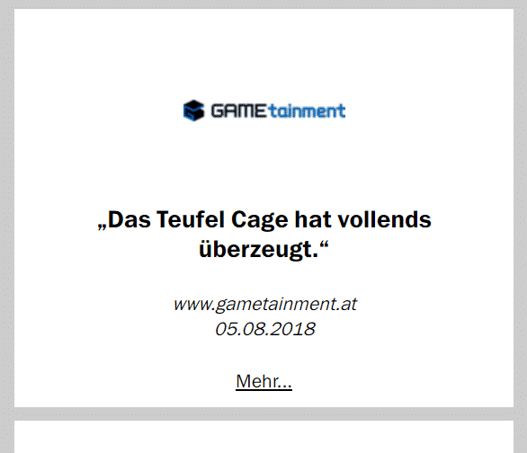 Teufel Cage Test