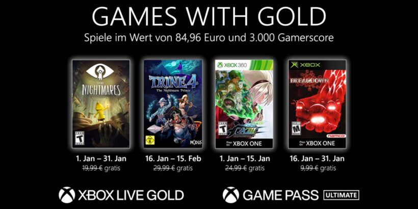 Games With Gold Jan 2021